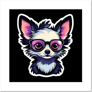 Chihuahua Dog Illustration Posters and Art